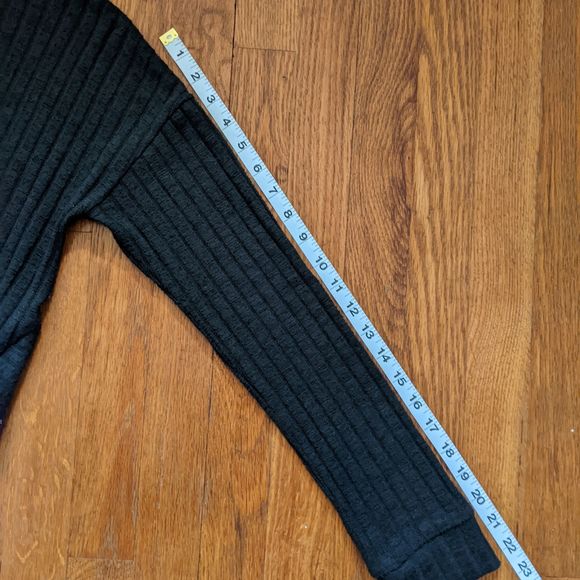 Derek Heart Gray Mockneck Sweater with Faux Shirt Tail - Picture 11 of 14